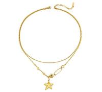 DFrywdgSEY collier, Collier étoile de mer à la mode for femmes, pendentif coréen, chaîne couleur or, bijoux