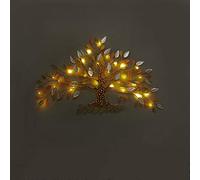 DFrywdgSEY Décorations murales, Arbre Lumineux LED, lumière Chaude, décoration Suspendue 3D Faite à la Main, for Salon, 76 cm de Large x 45 Haut