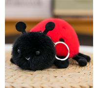 DFrywdgSEY Peluche, Jouet en Peluche d'insecte, Jouet, Porte-clés Mignon de Chenille d'abeille d'araignée, Insecte, Cadeau for Les Filles et garçons(Ladybird)