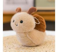 DFrywdgSEY Peluche, Jouet en Peluche d'insecte, Jouet, Porte-clés Mignon de Chenille d'abeille d'araignée, Insecte, Cadeau for Les Filles et garçons(Snail)