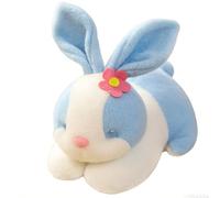 DFrywdgSEY Peluche, Jouet en Peluche Lapin Mignon, Animal Doux avec Oreille de Fleur, Cadeau d'anniversaire for Enfants, décor pépinière(Blue,30CM)
