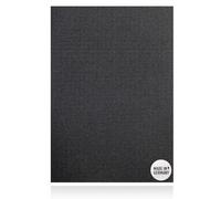 DFS fixation auto-agrippante auto-adhésif DIN A4 | 20 x 30 cm | Couleur NOIR | crochet et boucle | autocollant