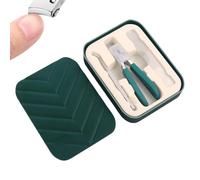 Dfstvup Coupe-Ongles Pied | Coupe-Ongles Biseauté avec Lime et Curette | Instrument de Manucure Anti-Éclaboussures pour Seniors à Domicile et Salon de Pédicure