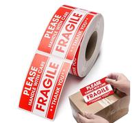 Dfstvup Étiquettes Fragile,Étiquettes Fragile Pour Expédition Colis Et Déménagement - Adhésifs Pour Matériaux Cuisine Boîtes Télé Vaisselle Verre Emballage Transport Rangement Solution
