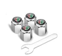 DFSYZGAK 4 Pièces Voiture Capuchon de Valve pour Alfa Romeo GT 2003-2010,Bouchon Valve Pneu Capuchons de Valve de Pneu Couverture de Tige de Pneu Accessoires,B