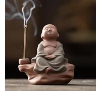 DFTDFYXY Little Monk Tea Pet Statue, Creative Purple Sand Ceramic Little Monk Figure for Office desks, Living Room Display, and Study Rooms, Nice Gift,A