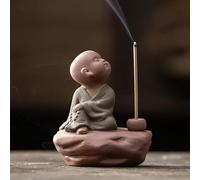 DFTDFYXY Little Monk Tea Pet Statue, Creative Purple Sand Ceramic Little Monk Figure for Office desks, Living Room Display, and Study Rooms, Nice Gift,C