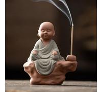 DFTDFYXY Little Monk Tea Pet Statue, Creative Purple Sand Ceramic Little Monk Figure for Office desks, Living Room Display, and Study Rooms, Nice Gift,B