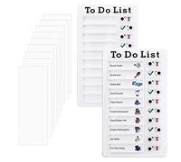 Dfuqanb 2PCS Checklist Chore Chart Planner Board, mit 10 Blanko Papier, Tableau de tâches portables, Tableau de Liste de Contrôle, pour le rappel de planification des études de voyage en famille