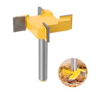 Dfuqanb Fraise à raboter, 8mm Tige Routeur Bit, Fraise à aplatir, Fraise à plaque, Fraise à bois pour défonceuse, T Forme Routeur, pour le travail du bois en surface