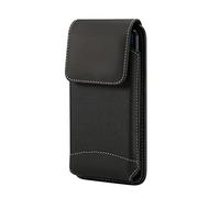 DFV mobile - Belt Case Cover Vertical Leather and Nylon pour Xiaomi Poco X7 (2025) - Black