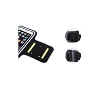 DFV mobile - Brassard de sport en néoprène avec fenêtre tactile compatible avec Asus ZenFone 8 Flip (2021) - Noir