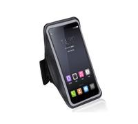 DFV mobile - Brassard de sport en néoprène avec fenêtre tactile compatible avec HONOR 80 PRO FLAT (2023) - Noir