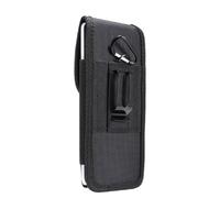 DFV mobile - Étui ceinture 2 positions en nylon Oxford avec clip métallique compatible avec MaxCom MS601 (2025) - Noir