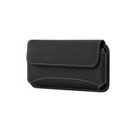 DFV mobile - Étui ceinture horizontal en nylon Oxford à fermeture auto-agrippante compatible avec Motorola Moto G Power (2021) - Noir