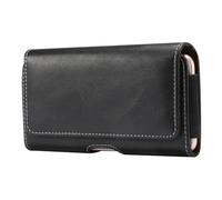 DFV mobile - Étui ceinture horizontal en similicuir avec fermeture magnétique compatible avec HONOR PLAY 5 (2021) - Noir