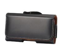 DFV mobile - Étui ceinture horizontal en similicuir lisse avec clip compatible avec Blu Bold N2 (2022) - Noir