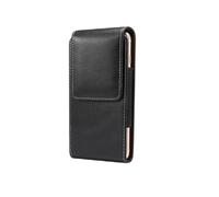 DFV mobile - Étui ceinture vertical avec passant et mousqueton compatible avec Redmi Note 11E (2022) - Noir