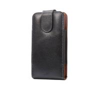 DFV mobile - Étui ceinture vertical en cuir véritable avec clip rotatif 360 et fermeture magnétique compatible avec Smile Q9 Note (2021) - Noir