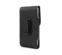 DFV mobile - Étui ceinture vertical en similicuir avec clip métallique compatible avec Smile Q9 Note (2021) - Noir