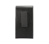 DFV mobile - Étui ceinture vertical exécutif en similicuir avec clip rotatif 360 compatible avec Asus 8Z (2022) - Noir