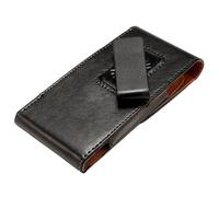 DFV mobile - Étui ceinture vertical exécutif en similicuir avec clip rotatif 360 compatible avec HUAWEI P SMART (2021) - Noir