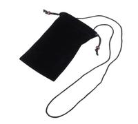 DFV mobile - Étui Housse avec Boucle et Corde de Collier Tissu Flanelle Doux pour Xiaomi 14 (2023) - Noir