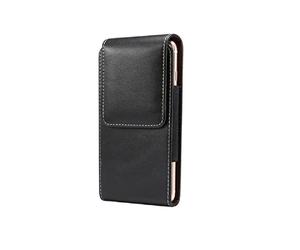 DFV mobile - Étui Vertical en Cuir avec Passant de Ceinture pour Honor 200 (2024) - Noir