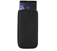 DFV mobile - Housse de Chaussette en Néoprène Imperméable et Antichoc pour Motorola Edge 20 (2021) - Noir