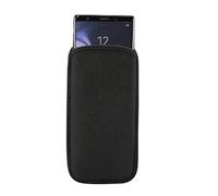 DFV mobile - Soft Pouch Case Neoprene Waterproof and Shockproof Sock Cover, Slim Carry Bag pour Fairphone 5 (2023) - Black