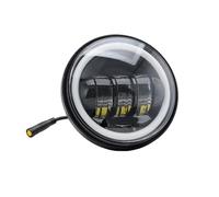 Dfvajwc Étanche Phares Antibrouillard Phare Avant LED 4,5 Pouces Pour Vélos Électriques Pour Super73 12-52 V, Avec Halo Blanc Intégral, Support Fixation Connecteur Higo(Headlight Only)