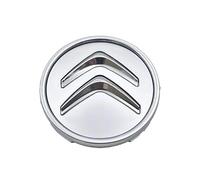 DFVBNH Auto Cache Moyeu pour Citroen Berlingo 2018-2023, Cache Moyeux Capuchons Centre Roue Centre Jante Capuchons ABS Logo D'emblème Décoration de Pneus Accessoires 4 PCS,Silver-60mm