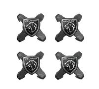 DFVBNH Auto Cache Moyeu pour Peugeot 208 2012-2019, Cache Moyeux Capuchons Centre Roue Centre Jante Capuchons Logo D'emblème Décoration de Pneus Remplacement Accessoires,Four-Clawed-D