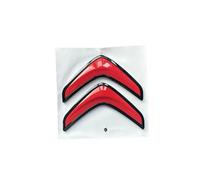 DFVBNH Auto Logo Sticker Autocollant pour Citroen AMI 2020-2023, Autocollant avec Emblème pour Capot Avant Arrière Tronc DéCoration Signe Styling Accessoires,Red-B