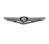 DFVBNH Auto Logo Sticker Autocollant pour MG Marvel R 2021 2022 2023, Autocollant avec Emblème pour Capot Avant Arrière Tronc DéCoration Signe Styling Accessoires,Silver-A