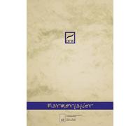 DFW 880100 Bloc de papier à lettres marbré - A4, non ligné, 90 g/qm, 40 feuilles, chamois