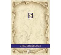 DFW 880110 Bloc de papier à lettres marbré Certificat - A4, 100 g/qm, 20 feuilles, chamois