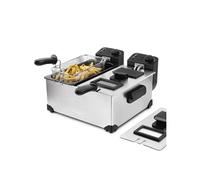 H. Koenig Friteuse DFX600 – double bac acier inox 2×3 L, 2 thermostats, paniers compatibles lave-vaisselle