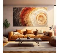 DFZEWKI Affiche sur toile imprimée avec des anneaux d'arbres colorés - Décoration murale naturelle pour la chambre - Idéale pour réduire l'écho (90 x 180 cm/Sans cadre)
