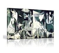 DFZEWKI Peintures de renommée mondiale, Picasso Guernica, toile, affiches et impressions, décoration de maison, chambre à coucher, salon, 30 x 60 cm (12 x 24 pouces), sans cadre
