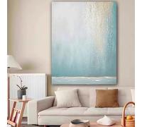 DFZEWKI Tableau abstrait géométrique dessiné, décoration murale pour salon, art mural esthétique sur toile (70 x 90 cm (26 x 35 po) / sans cadre)