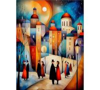 DFZEWKI Tableau abstrait sur toile, décoration murale pour salon (70 x 100 cm/sans cadre)