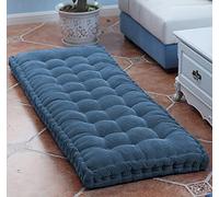 DG Catiee Coussin de Banc épais Coussin de canapé Long Intérieur,Coussin de Banc de Jardin,Coussin de Banc de Salle à Manger rectangulaire Coussin de Sol Coussin de siège Tapis (90x30cm,Bleu)