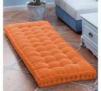 DG Catiee Coussin de Banc épais Coussin de canapé Long Intérieur,Coussin de Banc de Jardin,Coussin de Banc de Salle à Manger rectangulaire Coussin de Sol Coussin de siège Tapis (70x35cm,Orange)