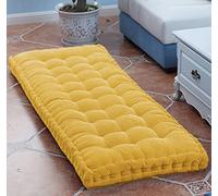 DG Catiee Coussin de Banc épais Coussin de canapé Long Intérieur,Coussin de Banc de Jardin,Coussin de Banc de Salle à Manger rectangulaire Coussin de Sol Coussin de siège Tapis (140x40cm,Jaune)