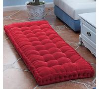 DG Catiee Coussin de Banc épais Coussin de canapé Long Intérieur,Coussin de Banc de Jardin,Coussin de Banc de Salle à Manger rectangulaire Coussin de Sol Coussin de siège Tapis (70x35cm,Rouge)