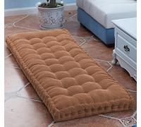 DG Catiee Coussin de Banc épais Coussin de canapé Long Intérieur,Coussin de Banc de Jardin,Coussin de Banc de Salle à Manger rectangulaire Coussin de Sol Coussin de siège Tapis (70x35cm,Brun)