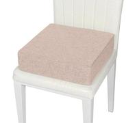 DG Catiee Coussin de chaise carré et antidérapant pour chaise de salle à manger, coussin rehausseur épais pour maison/jardin/bureau/canapé (35 x 35 x 10 cm, beige)