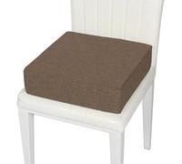 DG Catiee Coussin de chaise carré pour chaise de salle à manger, coussin de chaise épais et antidérapant pour maison/jardin/bureau/canapé (40 x 40 x 10 cm, marron)