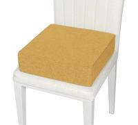 DG Catiee Coussin de chaise carré pour chaise de salle à manger, coussin de chaise épais et antidérapant pour maison/jardin/bureau/canapé (30 x 30 x 10 cm, jaune)